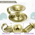 thumbnail image 3 of Unique Bargains Retro Iron Taper Candle Holder Gold Simple Candlestick Holders, Set of 4, 3 of 7
