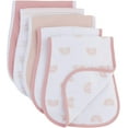 thumbnail image 4 of Ely's & Co. Hourglass Shape Fleece Burp Cloths 5-Piece Set - 100% Jersey Knit Cotton with Extra Absorbent Fleece Inner-Layer for Baby Girl (Pink Rainbow Combo), 4 of 4