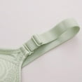 thumbnail image 5 of LYEAA No Wire Bras for Women Plus Size Lace Push up Lightly Lined Wireless Daily Bras Wirefree Adjustable Strap Lift Soft Bralette Breathable Comfort Sleeping Bras Green 38/85, 5 of 6