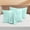 Aqua Blue, variant on 500 Thread Count Egyptian Cotton Pinch Pleated Pillowcase with Envelope Closure – Luxury Soft & Breathable, Queen Size (20" x 30") Gold Solid