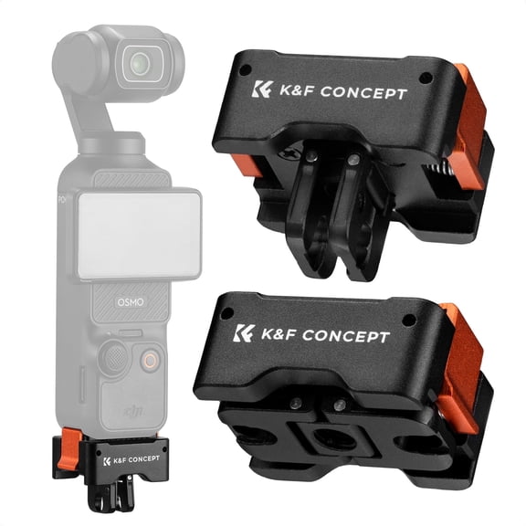 K&F CONCEPT 2Pack Quick Release Adapter Mount for DJI Osmo Pocket 3 Create Combo, Tripod Mount Fit Arca-Swiss Standard, with 1/4 Screw Hole/Folding Finger
