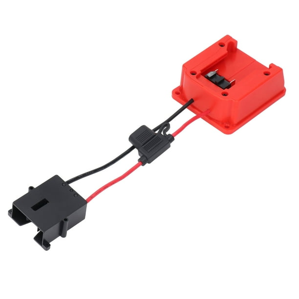 Adaptador De Batería Power Wheel Para Batería De 20 V, Cable De 12 AWG Con Fusible De 40 A, Conector De Batería De Camión RC Compatible Con Juguetes De Montar Peg-Perego