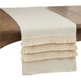 thumbnail image 1 of SARO 4433.I1672B 16 x 72 Po Long Chemin de Table avec Franges en Dentelle Ivoire, 1 of 1