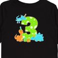 thumbnail image 4 of Inktastic Dinosaur Party-third Birthday Boys or Girls Long Sleeve Toddler T-Shirt, 4 of 5