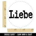 thumbnail image 2 of Liebe Love German Fun Text Self-Inking Rubber Stamp Ink Stamper - Red Ink - Small 3/4 Inch, 2 of 7