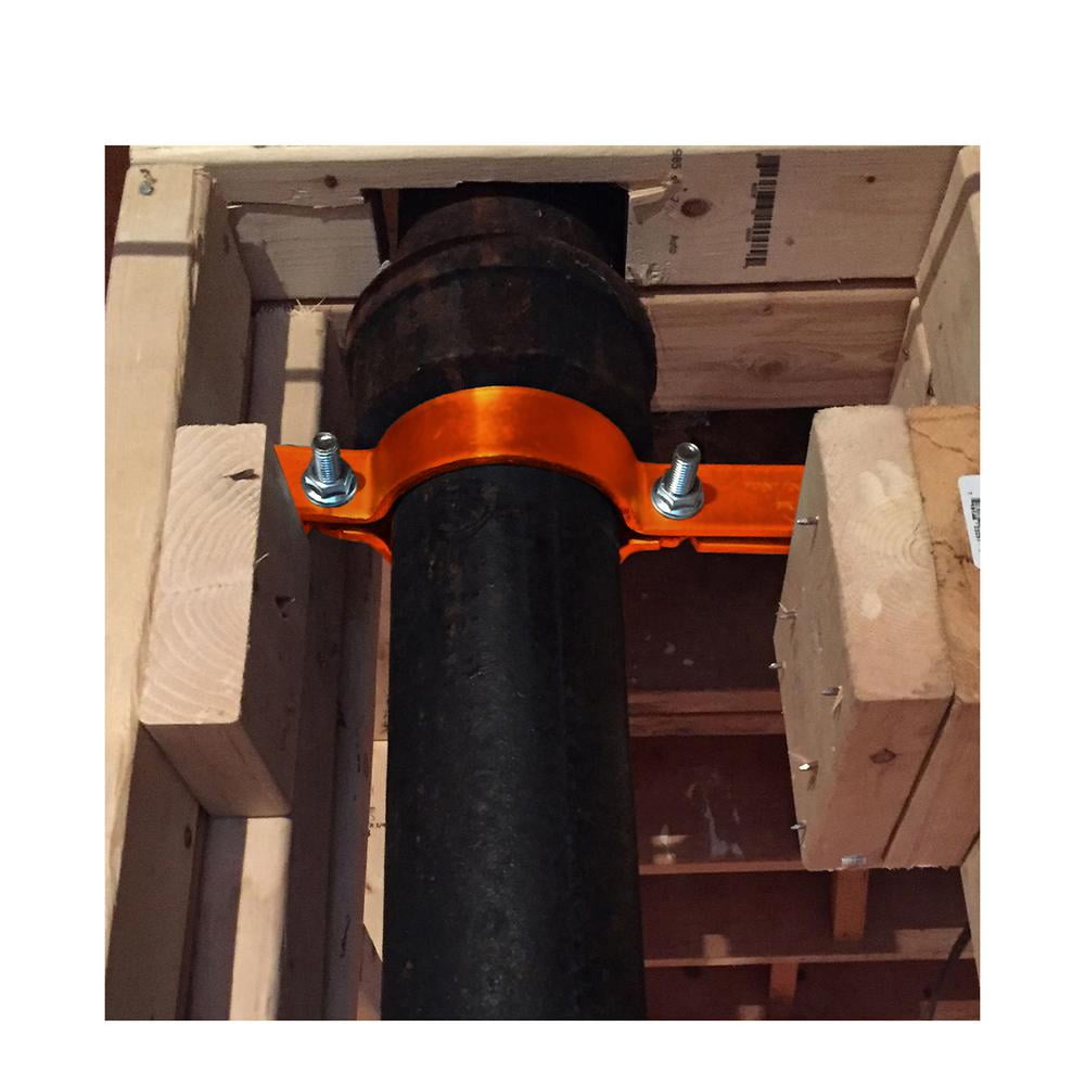 Highcraft 5 in. Riser Clamp in Copper Epoxy Coated Steel (5-Pack)