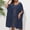 Navy, variant on HOMBOM Plus Size Beach Cover Ups for Women Bathing Suit Cover Up Sheer Mesh V Neck Holiday Ladies Beach Dress