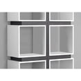 thumbnail image 2 of Contemporary Home Living 71.25" White and Gray Contemporary with 8 Shelves Rectangular Bookcase, 2 of 4