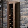 thumbnail image 6 of Furniture of America Lata Wood 11-Bottle Standing Wine Cabinet in Reclaimed Oak, 6 of 8