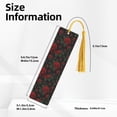 thumbnail image 3 of Kdxio Roses Print Metal Tassel Bookmarks,Perfect Gift for Art Lovers and Bookworms Metal Bookmarks for Women, 3 of 8