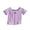 1 Purple, variant on Gyujnb Girls Green White Striped Short Sleeve Crew Neck Ringer Tee with Daisy Flower Patch Casual Top,4-5 Years