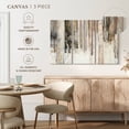 thumbnail image 4 of Elephant Stock Warm Winter Light Ii Wall Art - Horizontal Multi Panel Canvas - Living Room Wall Decor - Abstract Multi Panel - Beige And White Decor By Julia Purinton - 23" x 14", 4 of 4