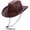 brown, variant on Hsqqdc Suede Cowboy Hat Wide Brim Western Fedora for Sun Protection