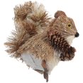 thumbnail image 2 of 1pc Straw Woven Squirrel Desktop Adornment Animals Ornament Xmas Landscape Decor, 2 of 4