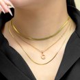 thumbnail image 4 of JeenMata Multipack 3 pcs 'G' Initial Charm Necklace Set - Initial Layered Necklace for Women in Yellow Gold Plated, Anniversary, Birthday, Christmas, 4 of 6