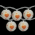 thumbnail image 4 of 10-Count White and Red Heart Paper Lantern Valentine's Day Lights Clear Bulbs, 4 of 8