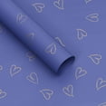 thumbnail image 1 of Xiao Hua Papel de regalo floral impermeable, para ramos de flores frescas, embalaje de regalo, suministros de floristería, 20 hojas, 57 x 57 cm (azul), 1 of 5