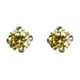 thumbnail image 4 of Pendientes pequeños de plata de ley S925 con forma de garra y diamante de colores, con un solo diamante, con agujeros para las orejas, sencillos y combinables para mujer G6535, 4 of 5