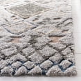 thumbnail image 4 of SAFAVIEH Casablanca Merton Abstract Wool Shag Area Rug, Grey/Olive, 8' x 10', 4 of 8
