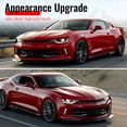 thumbnail image 5 of Ikon Motorsports Front Bumper Lip Fits 2016-2018 Chevrolet Camaro LT RS ZL1 Style Gloss Black PP Polypropylene Air Dam Chin Spoiler Splitter 3PCS, 5 of 9