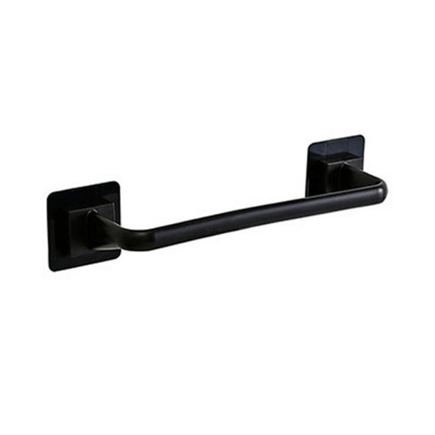 Toallero Toalla de baño Percha de ropa Soporte para bastidor de toallas sin clavos para montaje en p CACAGOO Negro/Pequeño