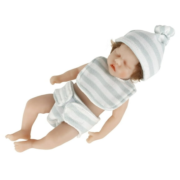 Sleeping Reborn Baby Doll  20cm Realistic Weighted Newborn Baby Doll Girl Eyes Closed