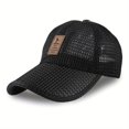 thumbnail image 3 of 1pc Summer Mesh Breathable Baseball Cap For Men Women, Classic Comfy Hat For Outdoor Sports Running, 3 of 5