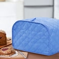 thumbnail image 2 of Cotton/Polyester Quilted Toaster Cover for Two Slice Toaster and Dust & Fingerprint Protection, Machine Washable. (Blue, 11.5 x 8 x 8 in), 2 of 6
