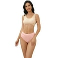thumbnail image 3 of DINGLU Seamless Underwear for Women No Show Comfort High Waisted Panties 5 Pack, Size 7, 3 of 6