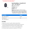 thumbnail image 2 of Front Strut Bellows - Compatible with 1980 - 1987 Subaru GL 1981 1982 1983 1984 1985 1986, 2 of 2