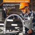 thumbnail image 5 of Heavy-Duty Air Compressor Hose, 20inch Length, 3/4 Male Adapters, 450 PSI & 750°F Max Pressure & Temperature Resistance, 5 of 5