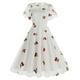 thumbnail image 1 of Vestido de Verano para las Mujeres de Manga Corta Cuello Redondo Polka Dot Impresión, Sexy Slim-Fit Casual Mini Estilo, 1 of 6