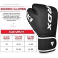 thumbnail image 4 of RDX Kids Boxing Gloves, Muay Thai Boxing Gloves for Kids, Maya Hide Leather Sparring Combat Gloves, KARA Patent Training Mitt, MMA, White,6oz, 4 of 6