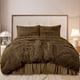 thumbnail image 3 of Fluffy Duvet Cover Sets, Faux Fur Bedding Set, Plush Shaggy Quilt Cover, Zipper Close&Ties, 4 Pieces 1 Duvet Cover (No Duvet&Pillow Insert) +1 Bed Skirt+2 Pillowcases Queen Brown Unique Bargains Juego de Edredón Funda, 3 of 6