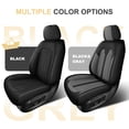 thumbnail image 4 of DIKSOAKR Seat Covers Full Set for Nissan Rogue 2008-2024 2025 Faux Leather Waterproof Comfort Car Seat Covers Lumbar Support Compatible Airbag Grey,Full Set(2 Row 5 Seats), 4 of 10