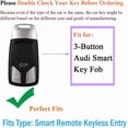 thumbnail image 2 of Key Fob Cover Case for Audi A4 A5 Q7 Q5 S4 2018 2019 Keyless Entry Remote Keychain Holder Cowhide Leather Key Protector Shell Pink, 2 of 5