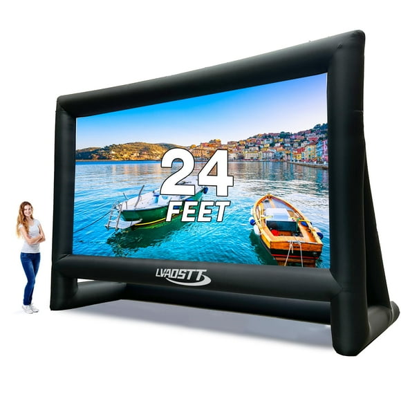 Pantalla de proyector inflable LVAOSTT de 24 pies con ventilador