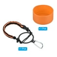 thumbnail image 3 of Uxcell Water Bottle Holder, Paracord Handle for 32oz to 40oz Bottles, Orange, Black, 3 of 6