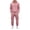 #G04-Pink, variant on Mens Side Stripe Cargo Hoodie Sweatsuit 2 Piece Set Pullover Drawstring Hooded Sweatshirt & Tapered Jogger Pants Athletic Gym Tracksuit