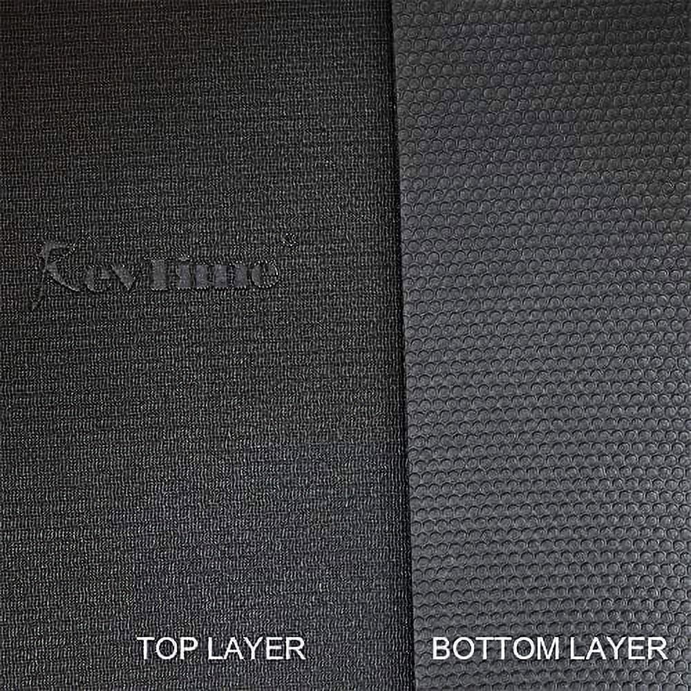 RevTime Extra Large Exercise Mat 6 x 6 feet (72" x 72" x 1/4"+) 7 mm Thick & High Density Mat for Home Cardio and Yoga Workouts