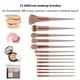 thumbnail image 2 of Juego de 13 brochas de maquillaje para base de maquillaje, brocha para labios, brocha para corrector y brocha para sombras de ojos., 2 of 6