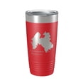 thumbnail image 1 of Chittenden Reservoir Tumbler Lake Map Travel Mug Insulated Laser Engraved Coffee Cup Vermont 20 oz Red, 1 of 1