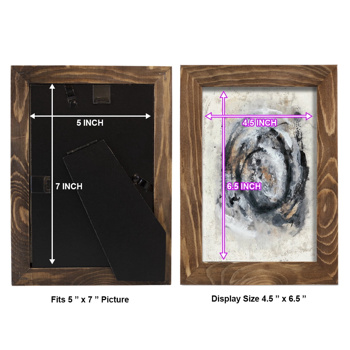 Circular Energy IV -Framed Print w/glass-Walnut