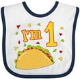 thumbnail image 3 of Inktastic I'm One Taco Birthday Party Boys or Girls Baby Bib, 3 of 4