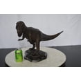 thumbnail image 3 of Nifao Tyrannosaurus Rex Dinosaur Bronze Statue – Home Decor Sculpture, 31"L x 12"W x 15"H, 3 of 11