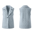 thumbnail image 6 of Aboser Fuzzy Sherpa Vest for Women Soft Plush Fleece Jacket Trendy Shawl Collar Vests Casual Open Front Tunic Jackets Sleeveless Outerwear Coats, 6 of 9