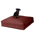 thumbnail image 4 of Jaxx Brio Large Décor Floor Pillow / Meditation Yoga Cushion, Plush Microvelvet, Berry Red, 4 of 4
