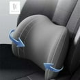thumbnail image 6 of LANFENG Head Rest Set in Black for Car Seat, Back Support & Neck Pillow, 6 of 7