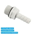 thumbnail image 4 of Uxcell Hose Barb Fitting 7mm Barbed G1/4 Male Thread, 8 Pack Pipe Connector, Grey, 4 of 6