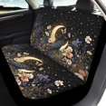 thumbnail image 4 of Pzuqiu Moon and Floral Pattern Car Seat Cover Full Set Breathable, Auto Interior Accessories, Suitable for Sedan Seats, Fit for Trucks, 4 of 10